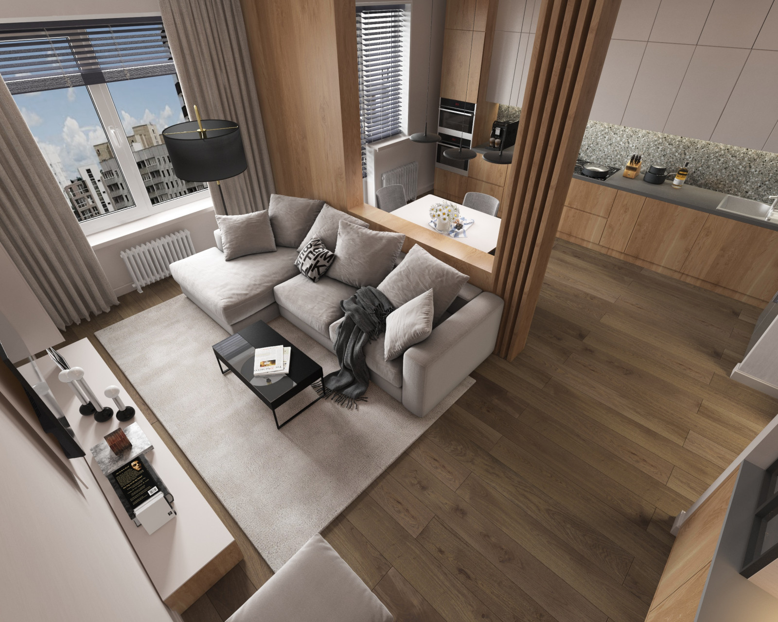 Проект квартиры в современном стиле