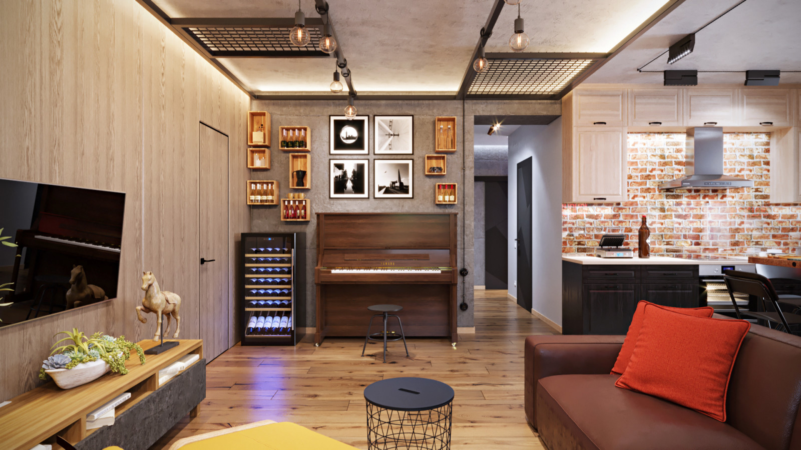 Дизайн-проект квартиры 100кв.м. для семьи из 4х человек в Северном парке