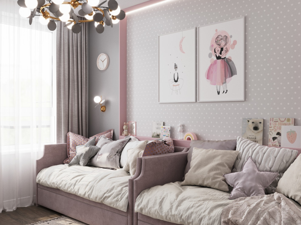 Комната для двух сестер в Москве ЖК "Скандинавия"