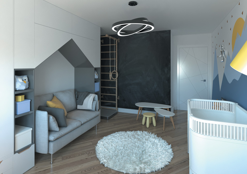 Обложка проекта: Дизайн квартиры для молодой семьи с малышом