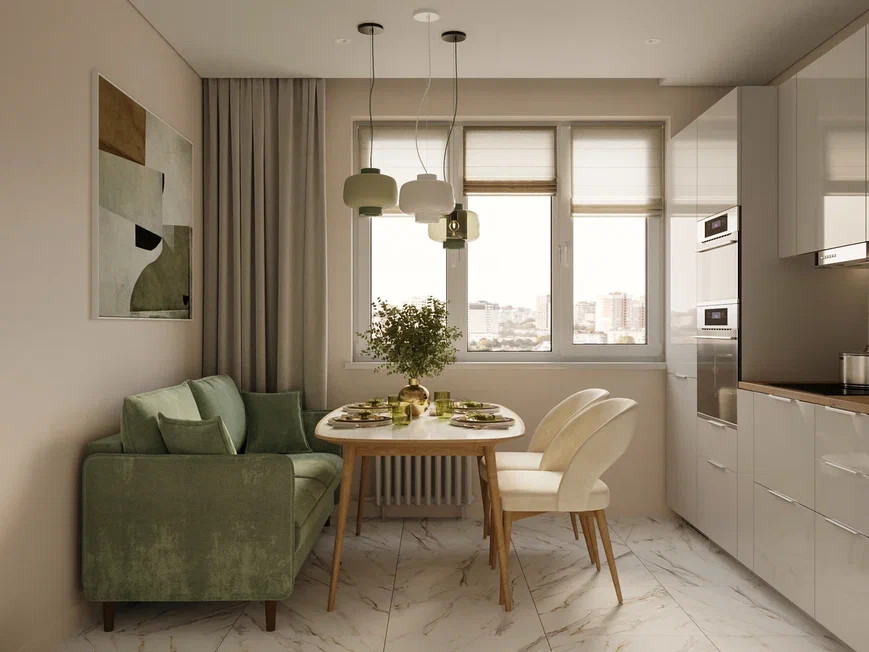 Проект квартиры для молодой семейной пары в современном стиле