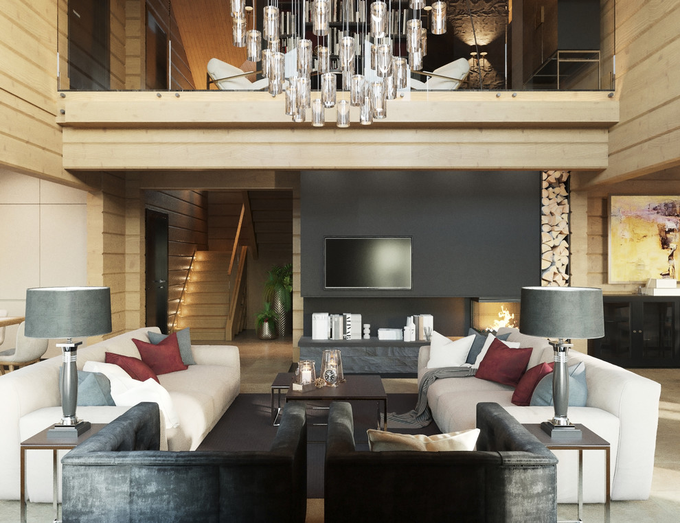 Дом элементами современного шале