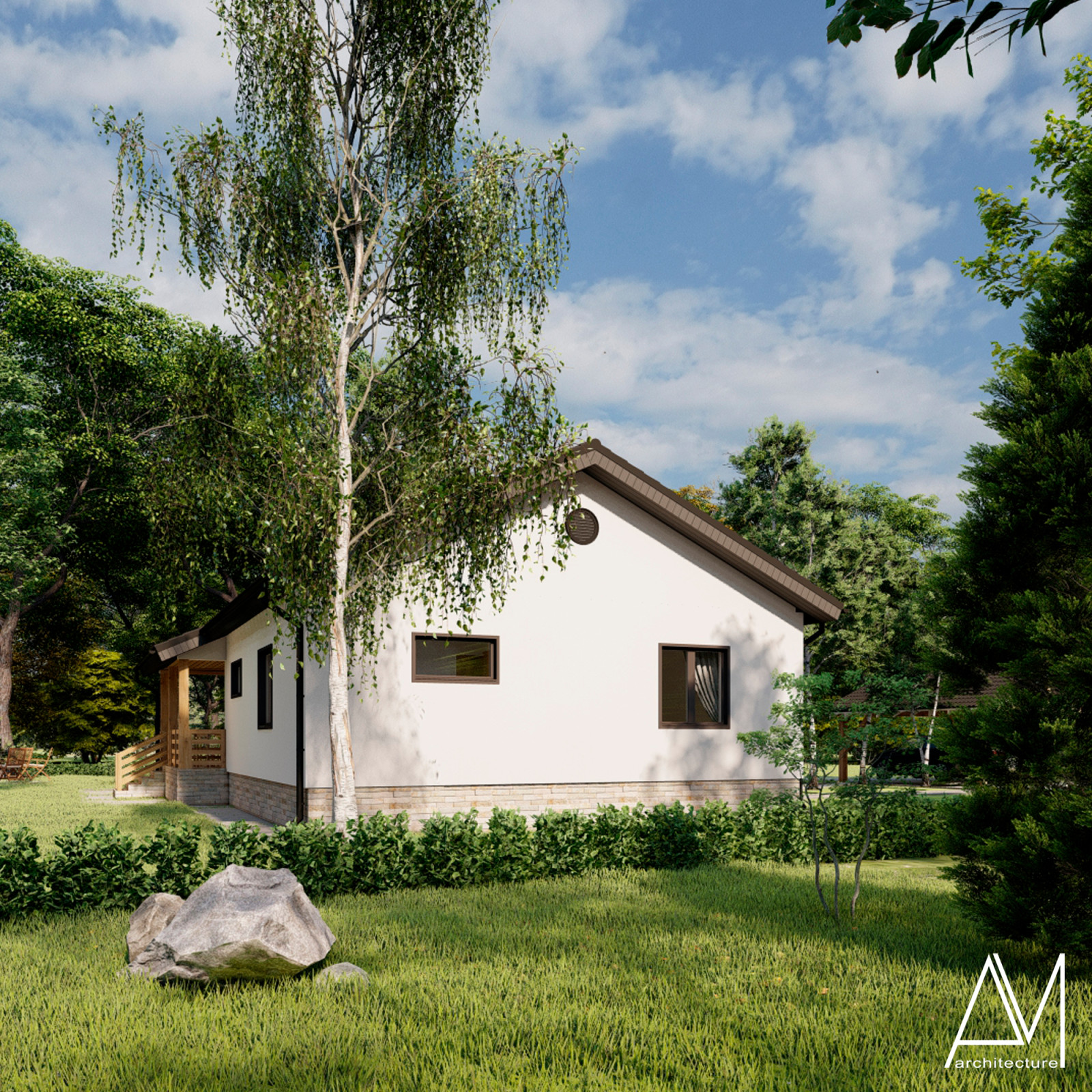 Каркасный дом в пригороде