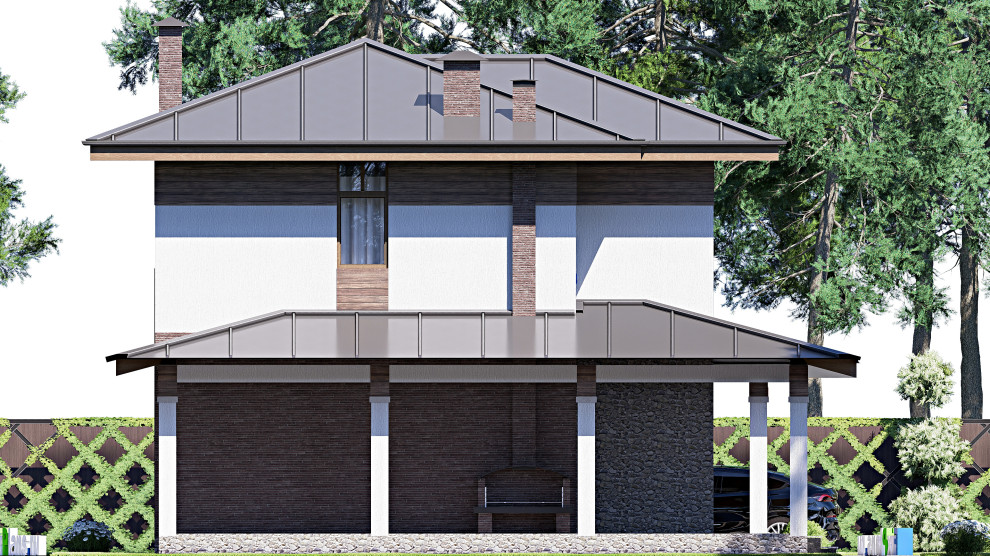 Проект двухэтажного дома 11х15 м S191м2 F-17783