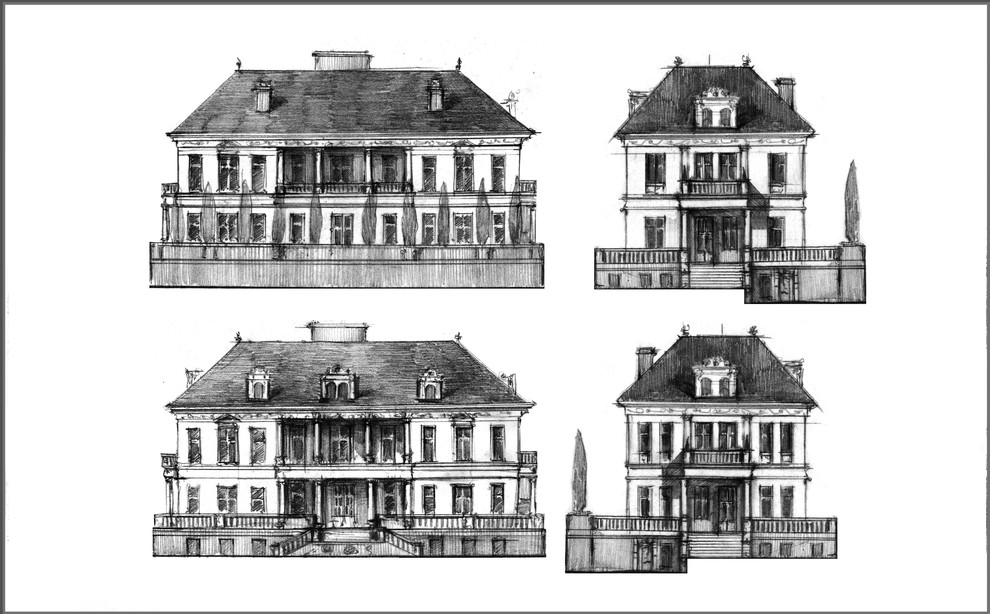 Обложка проекта: Эскизный проект загородного дома в Переделкино.