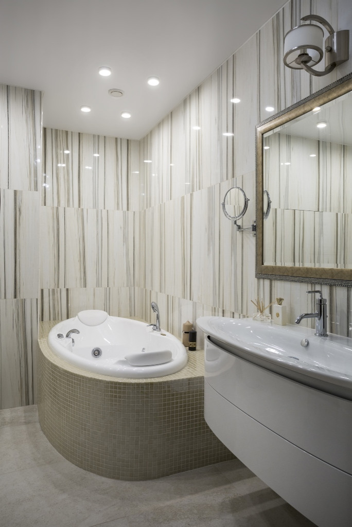 Квартира в синих оттенках