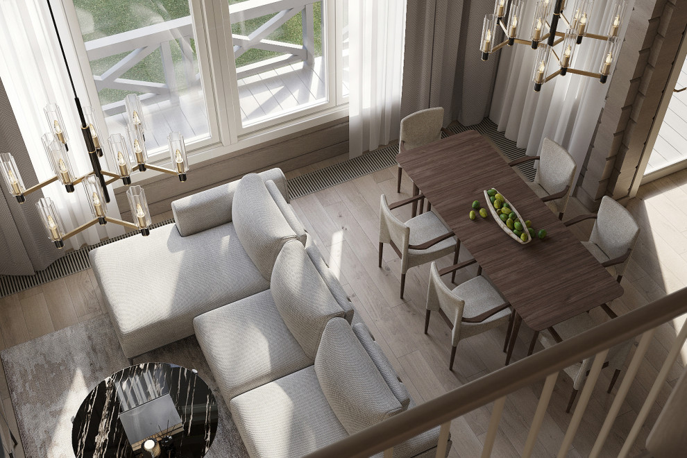 Загородный дом из бруса по проекту Honka