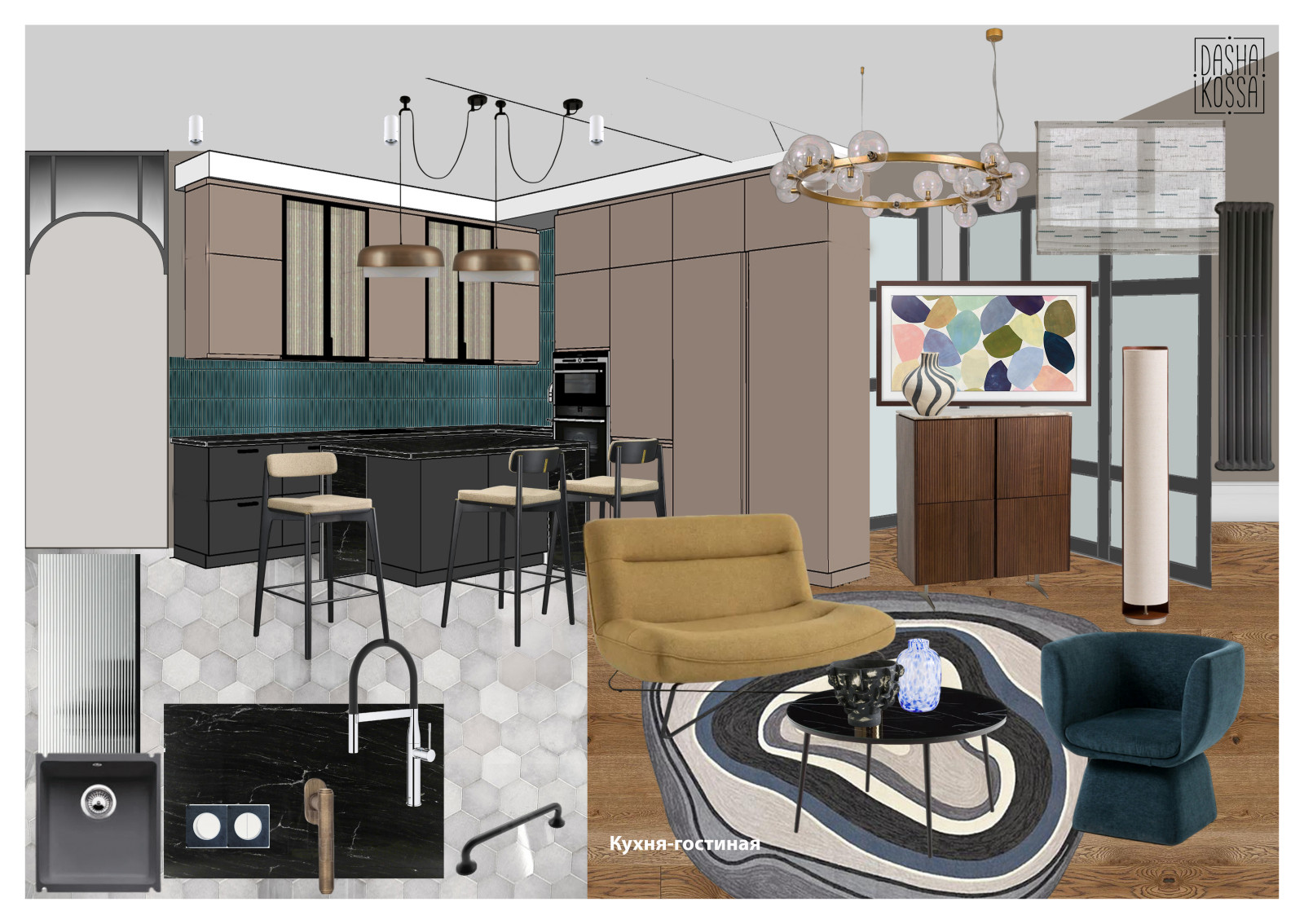 Обложка проекта: Небольшая квартира в ЖК Сказка