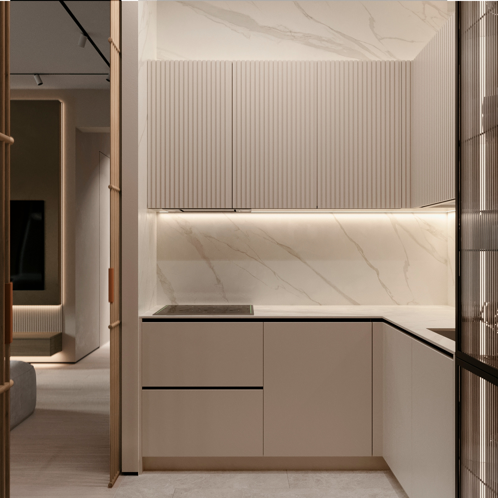 Гостиная. Апарт-комплекс Sky View