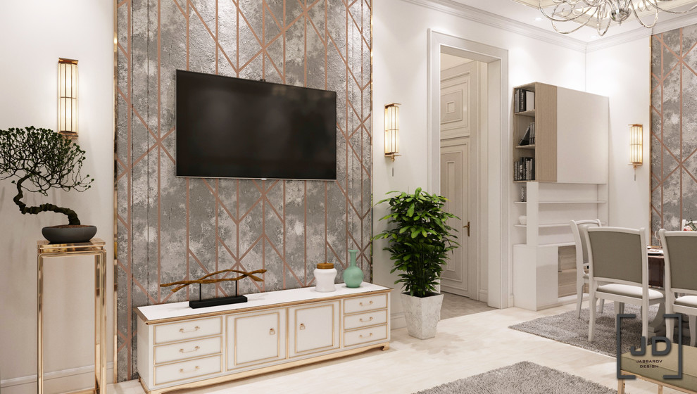 Дизайн проект гостиной в частном доме