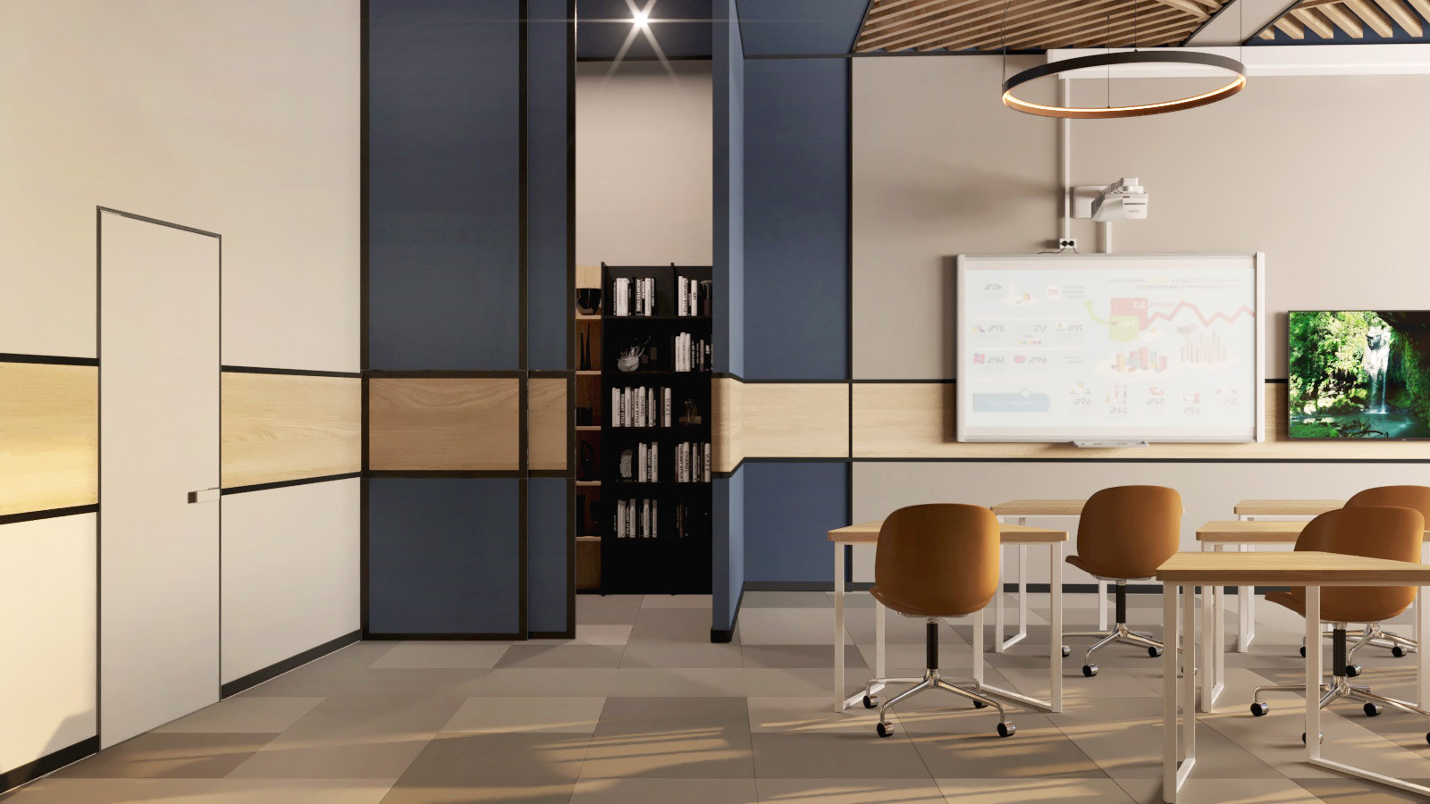 Дизайн переговорной аудитории для офиса
