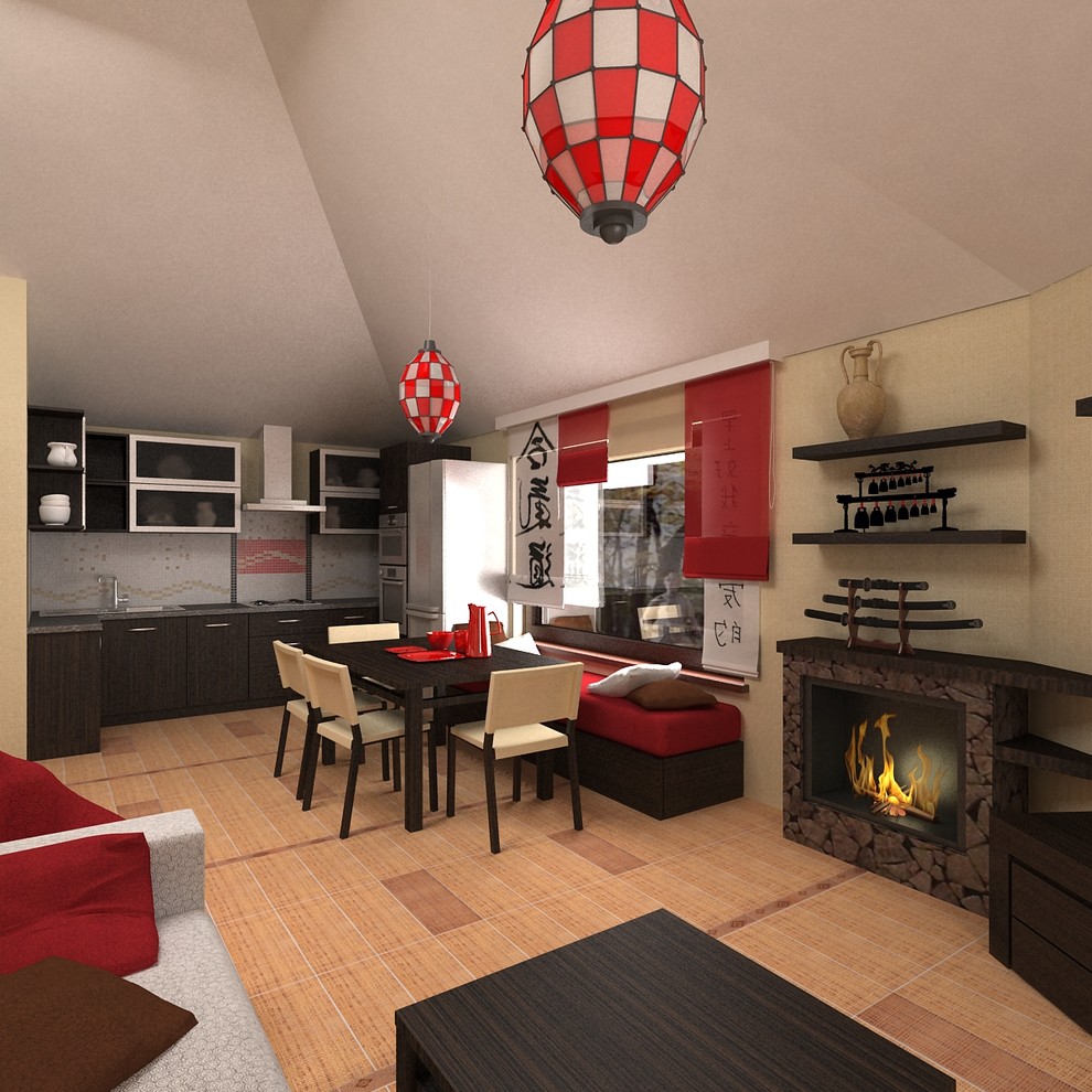 Обложка проекта: мансарда 1 "японский стиль"