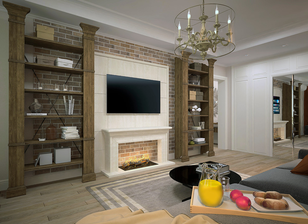 ГОСТИНАЯ С КАМИНОМ