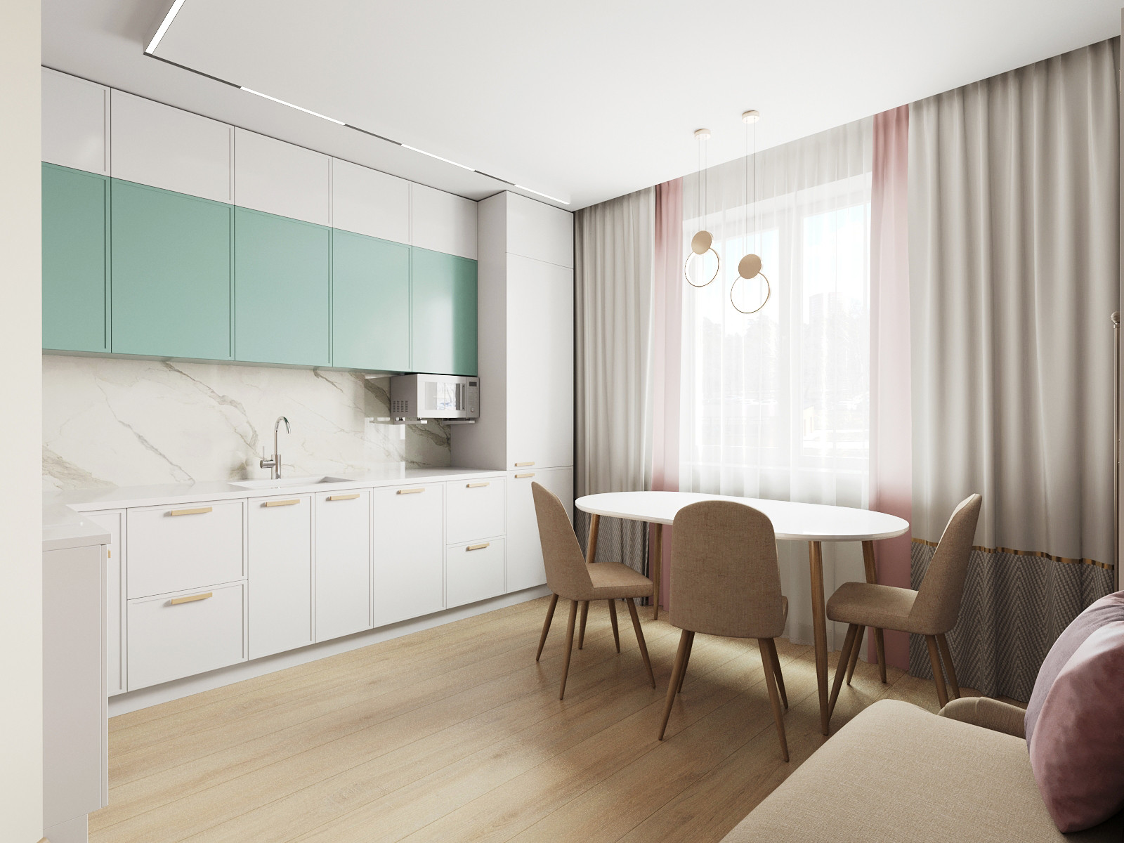 Теплая пастель и мягкая графика