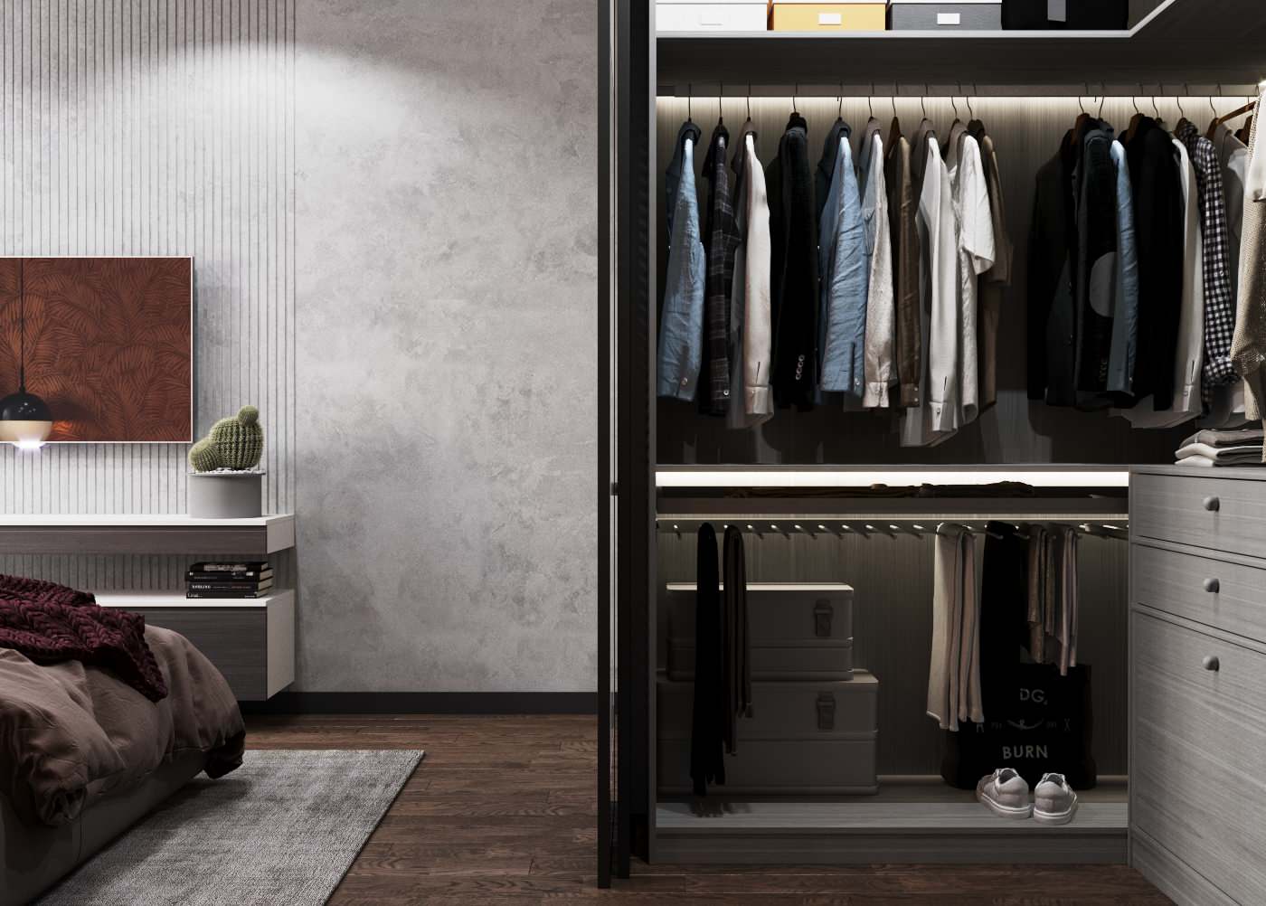 Спальня в ЖК "Бульварный переулок"