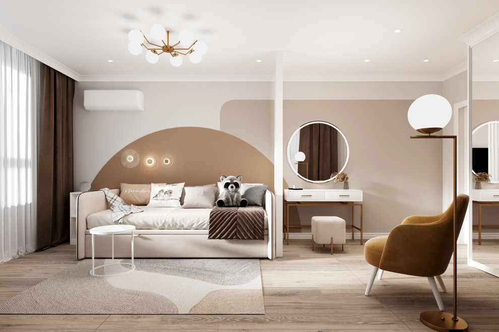 Обложка проекта: Спальня молодой девушки на стадии реализации