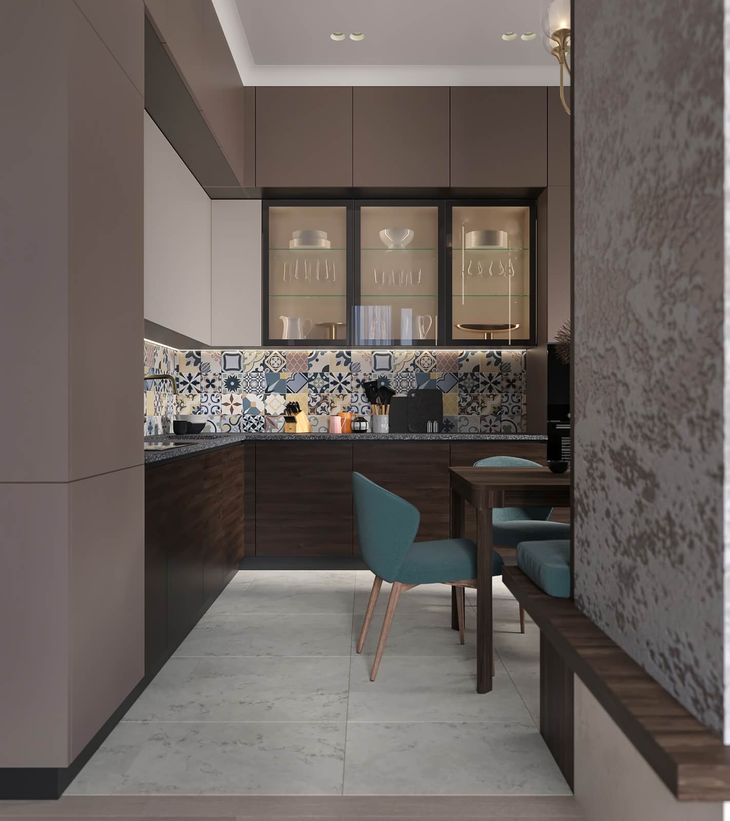 ЖК Серебряный Парк. Кухня-гостиная