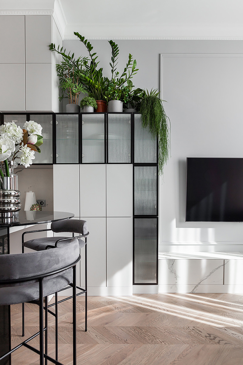 Элегантная квартира в стиле Total black