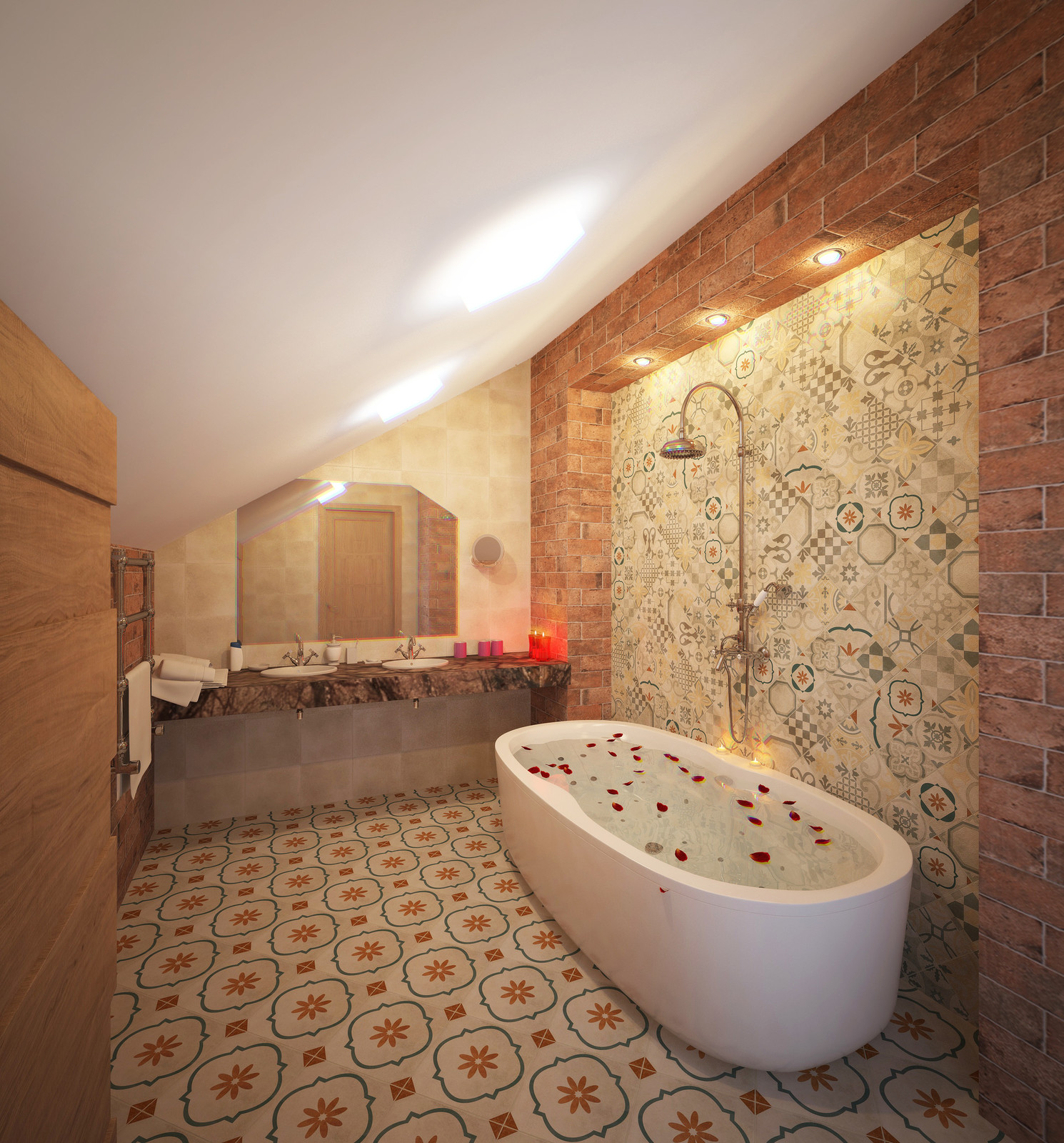 Дизайн-проекта загородного дома. Визуализация