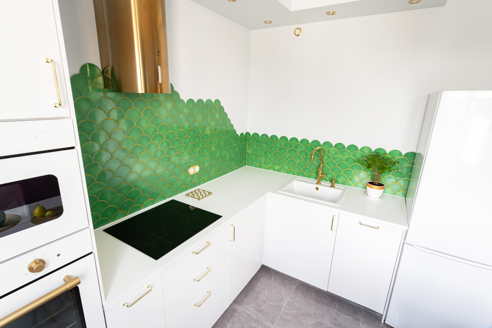 Фартук зеленая Чешуйка