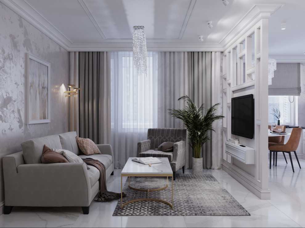 Обложка проекта: Светлая небольшая квартира