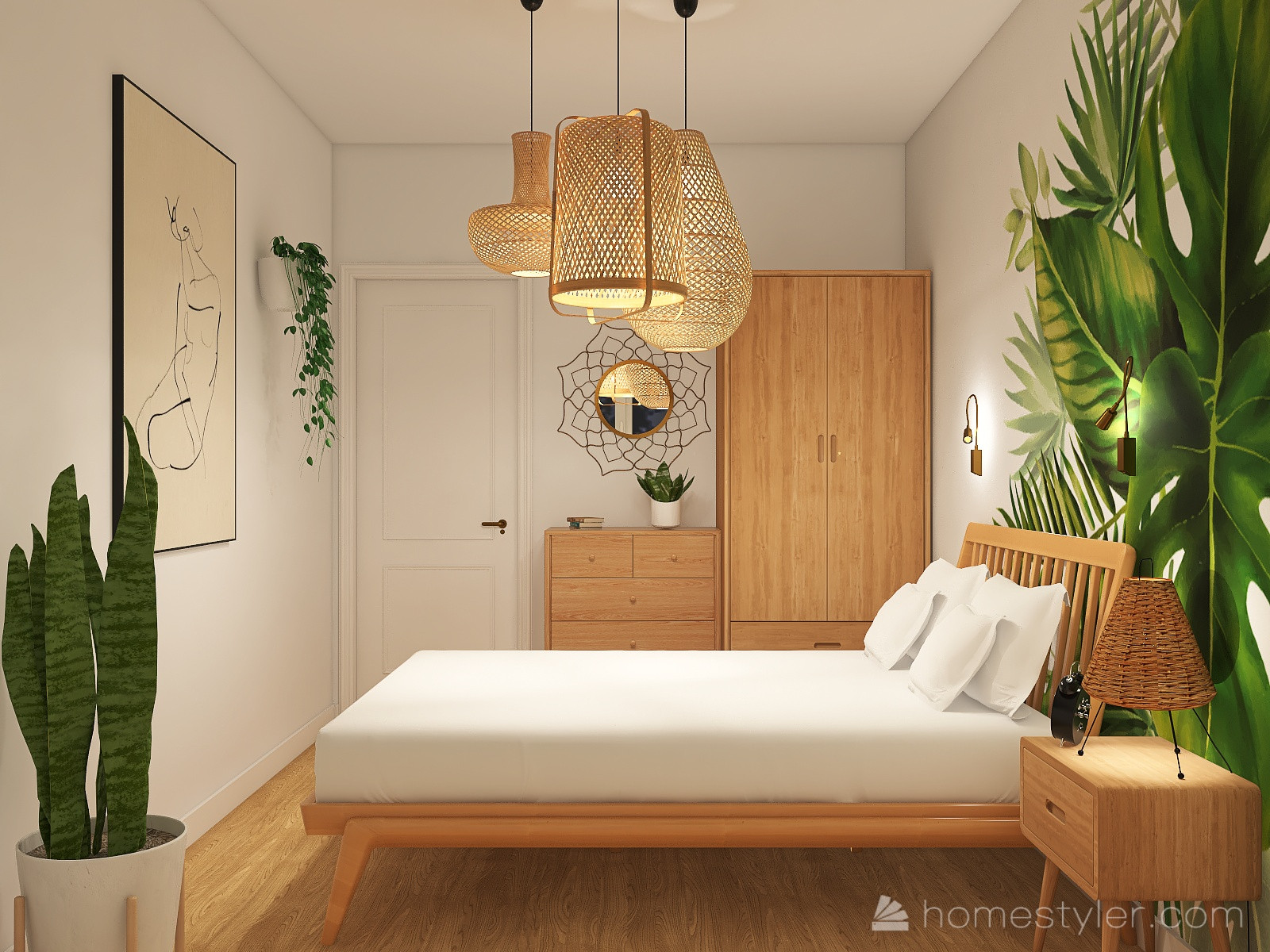 Обложка проекта: Гостевая спальня в экостиле