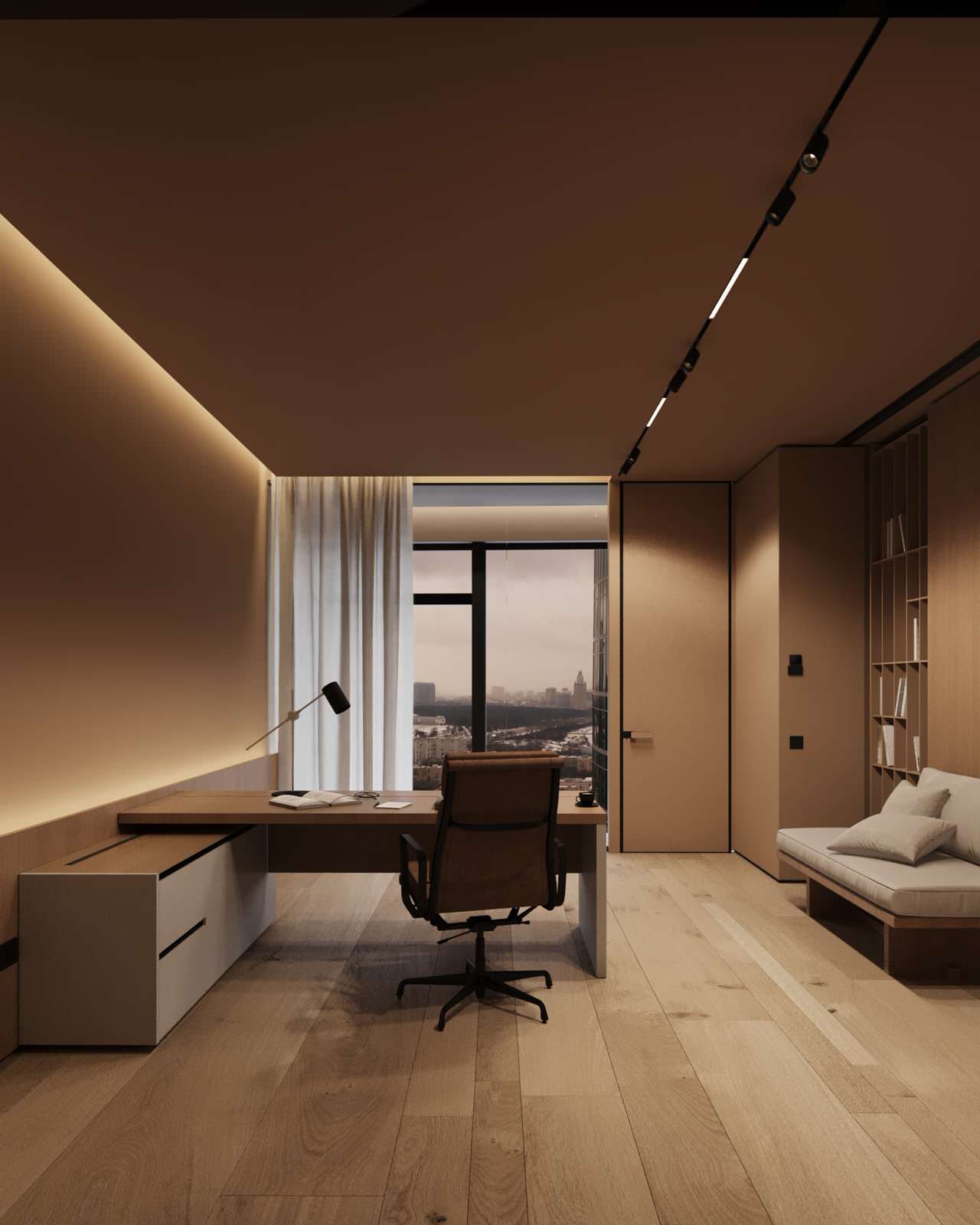 Дизайн-проект аппартаментов Москва Сити 225кв.м