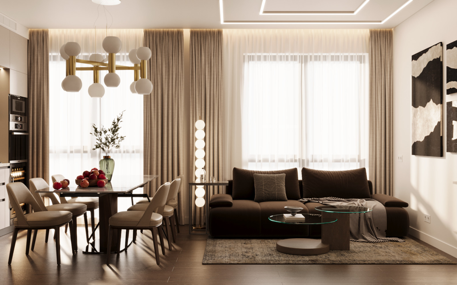 HÉ 112 // ЖК KUTUZOV GRAD II, Москва, 95 м²