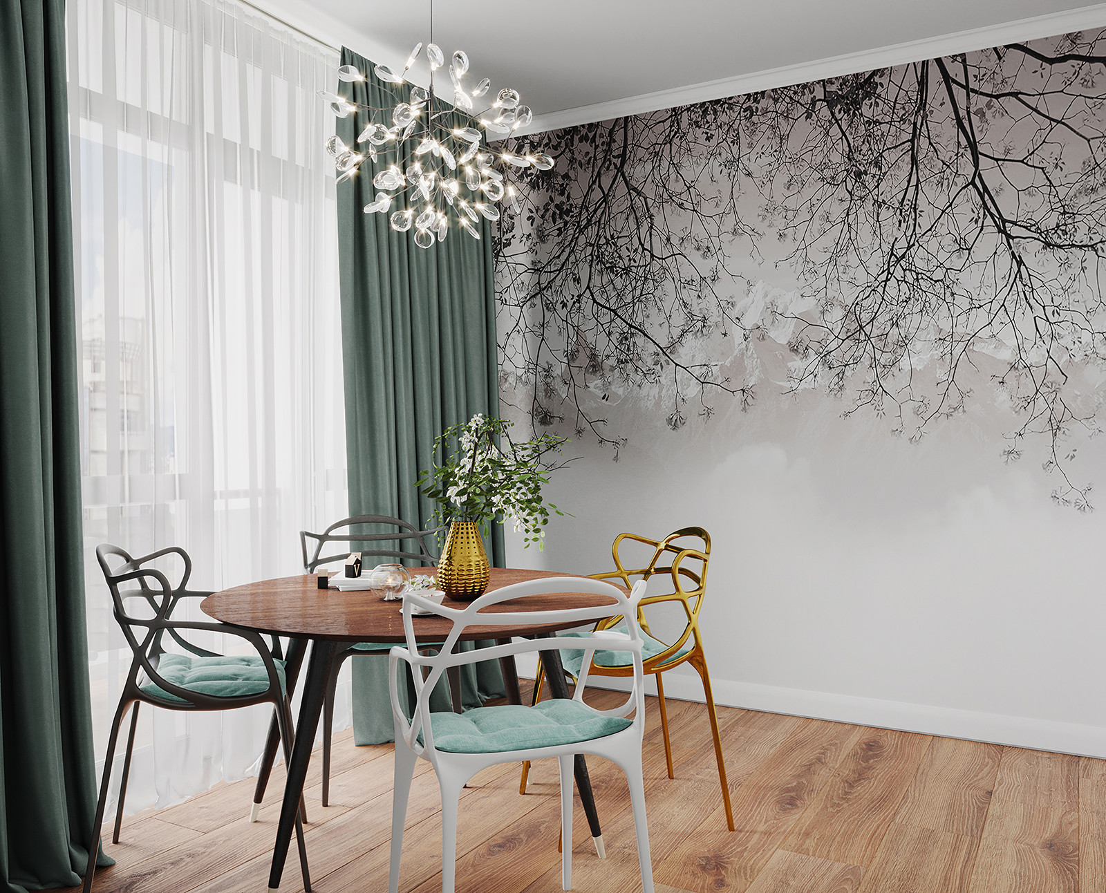 Обложка проекта: 2-ком. кв. ЖК Жилой квартал, г.Сочи, витринный дизайн для продажи