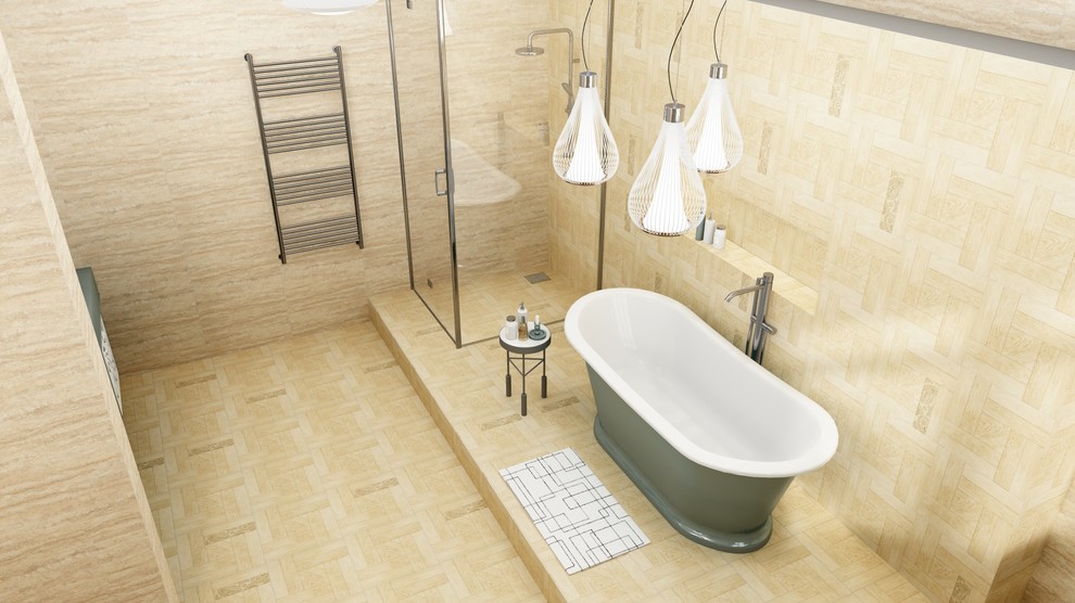 Санузел в стиле фьюжн