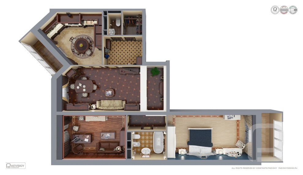 Квартира в классическом стиле