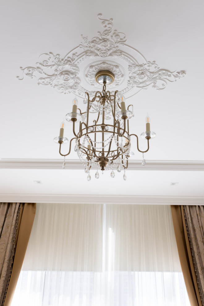 Гипсовая лепнина Аврора в проекте дизайфнера Маргариты Мельниковой