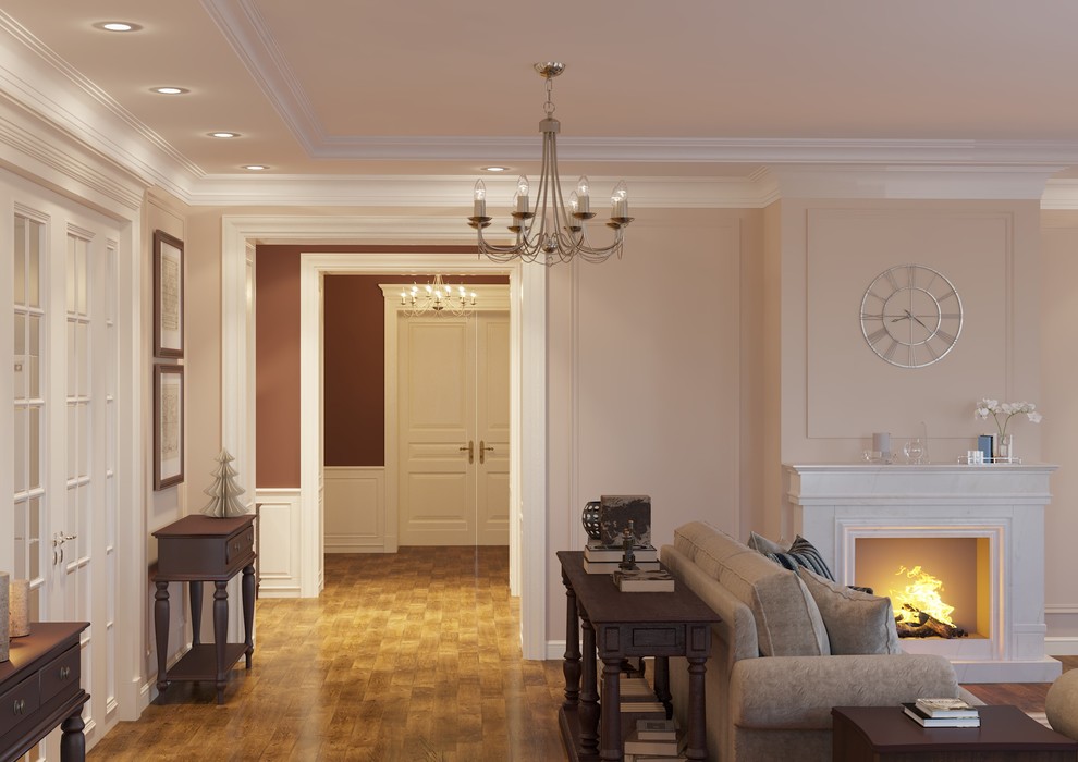 Неоклассика в интерьере гостиной