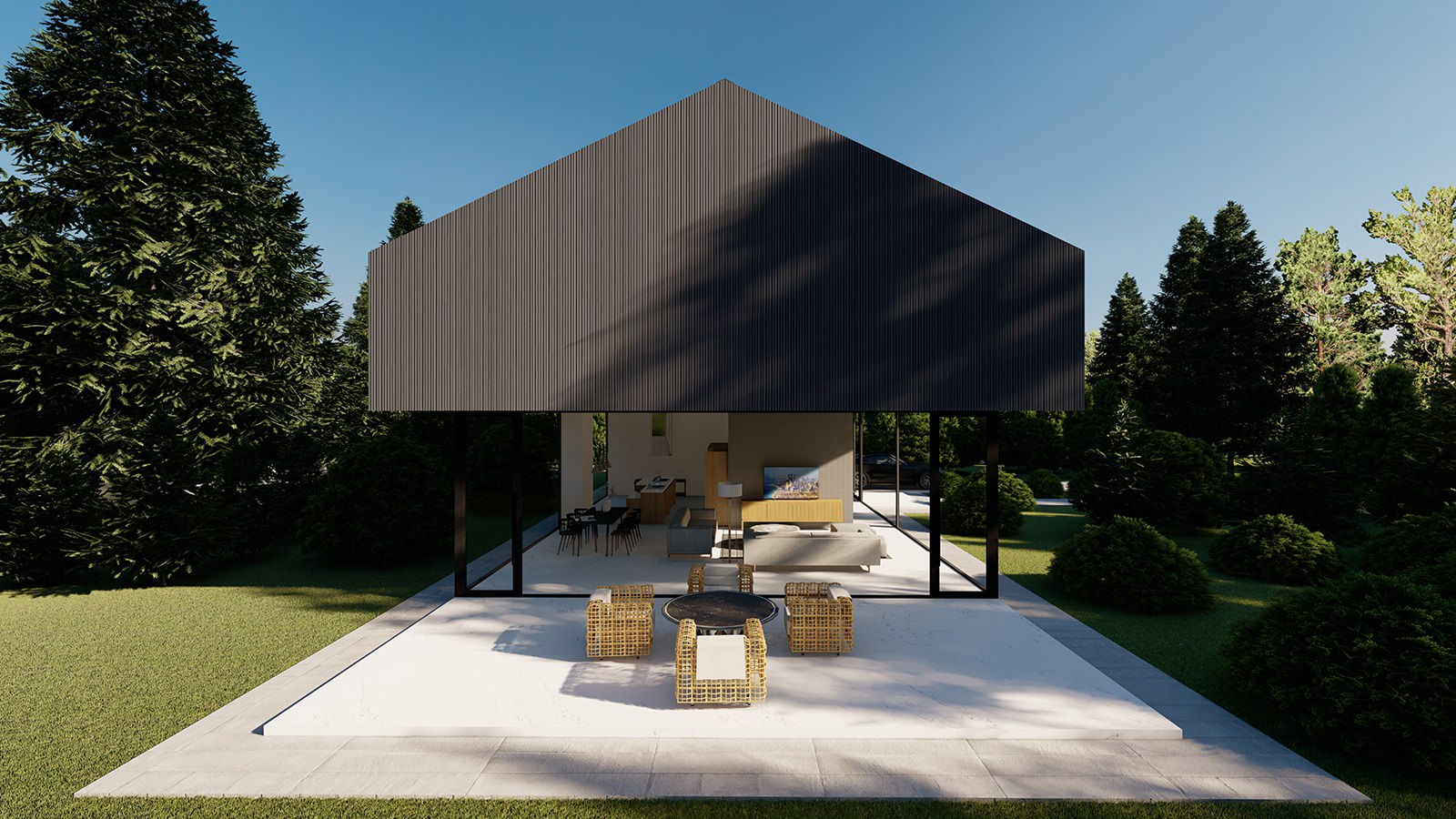 Обложка проекта: Дом для семьи из 4-х человек и кота