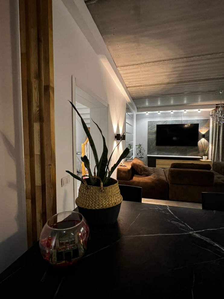 Преображение пространства кухни-гостиной в стиле Лофт