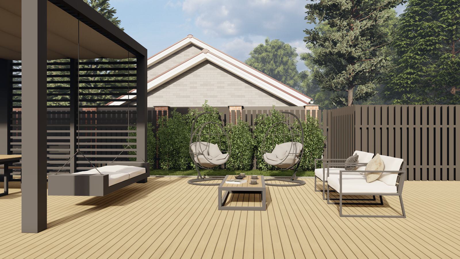 Концепция экстерьера и ландшафта загородного дома