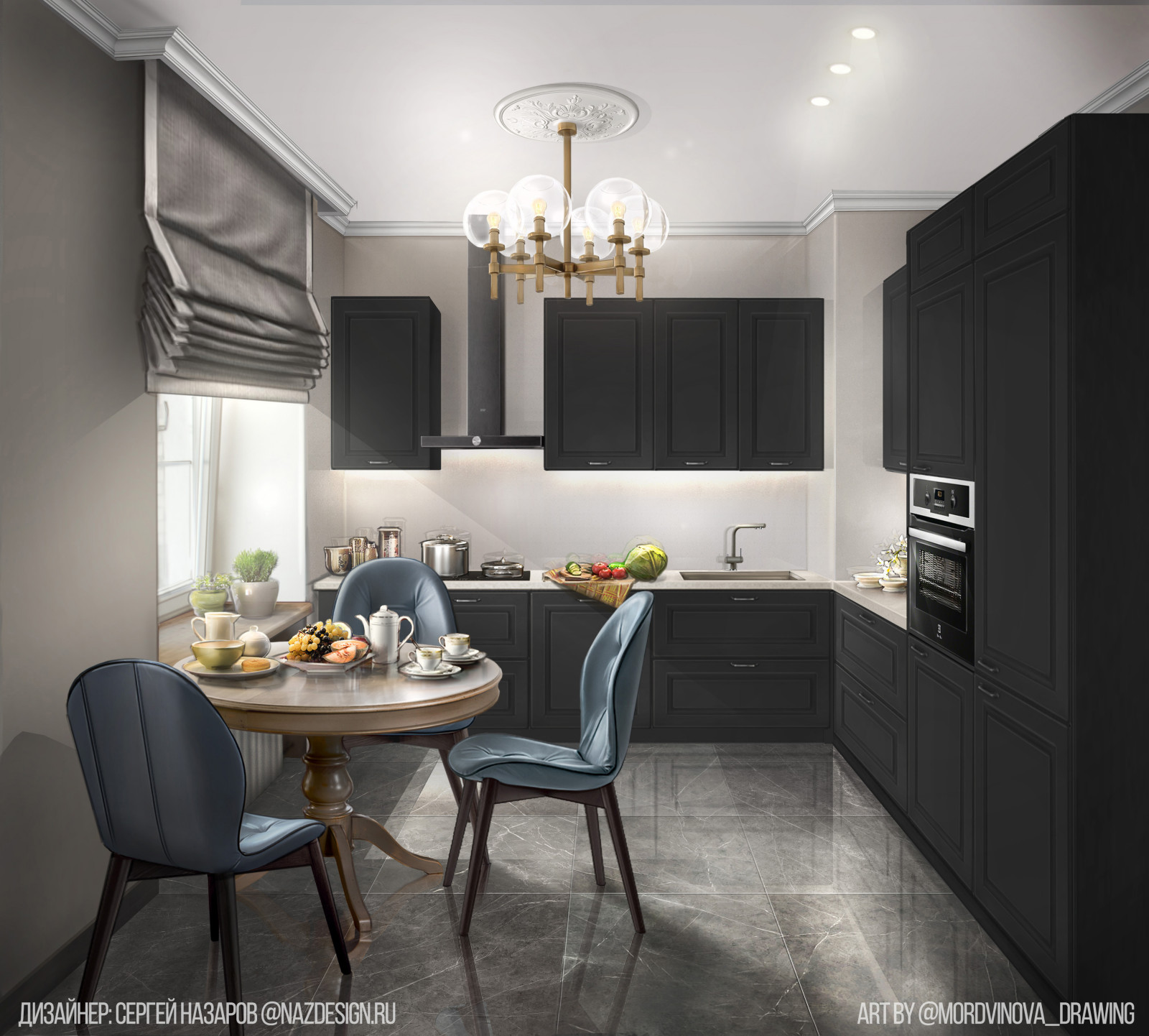 Мартовская квартира. Визуализация.