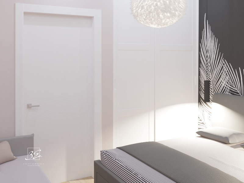 Двухкомнатная квартира-студия 45 кв.м в ЖК "SCANDIS" в современном стиле