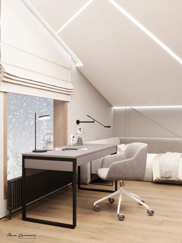 Дизайн-проект дома с камином