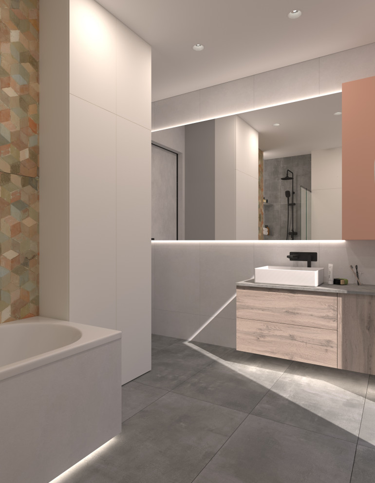 Загородный дом с ярким интерьером