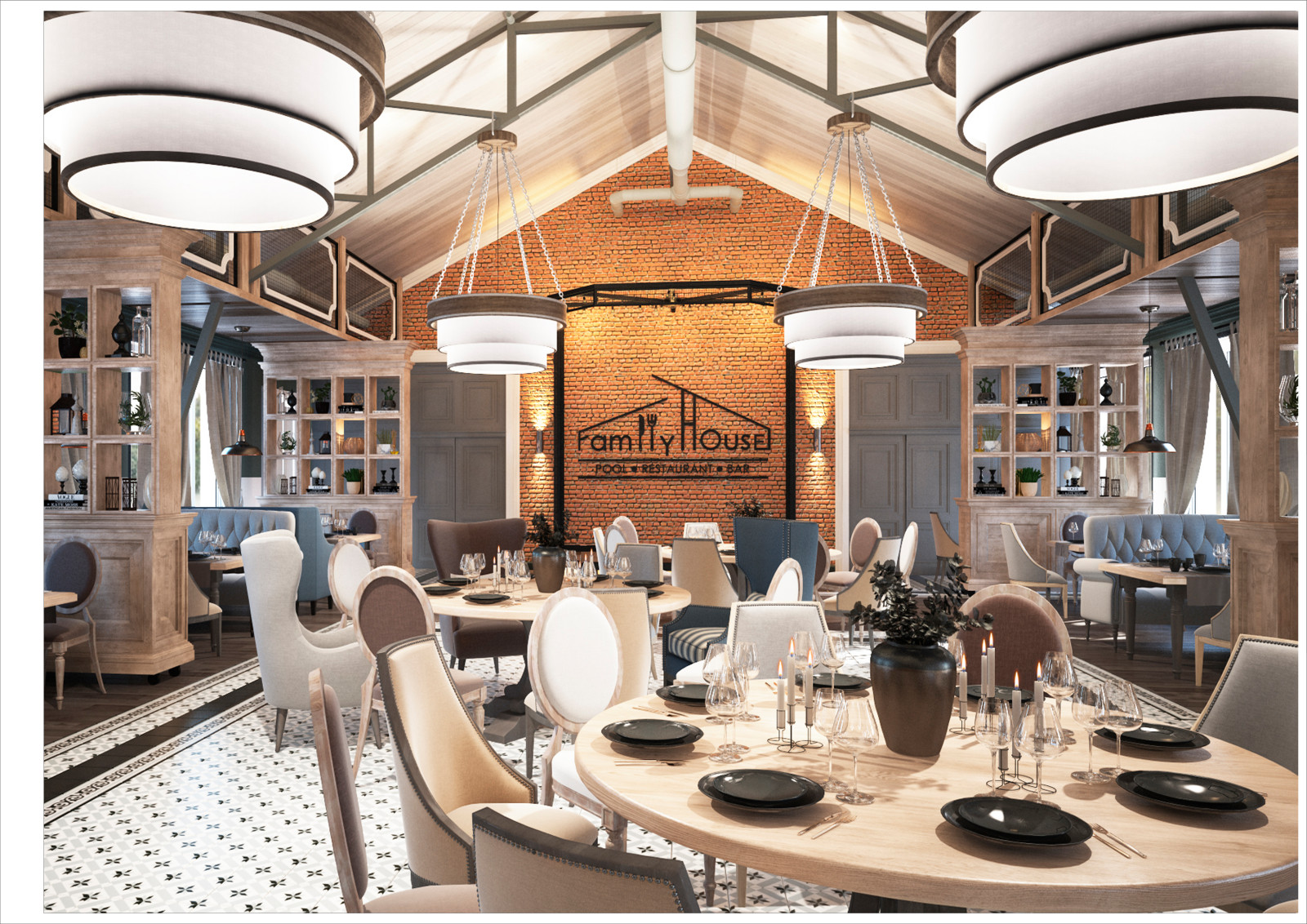 Restaurant_006_визуализация интерьера ресторана в "г. Волгодонск  51"