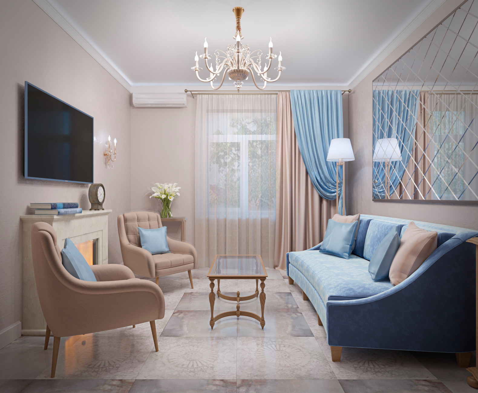 Обложка проекта: "Акварельный альбом"- проект 3х комн. квартиры в Замоскворечье