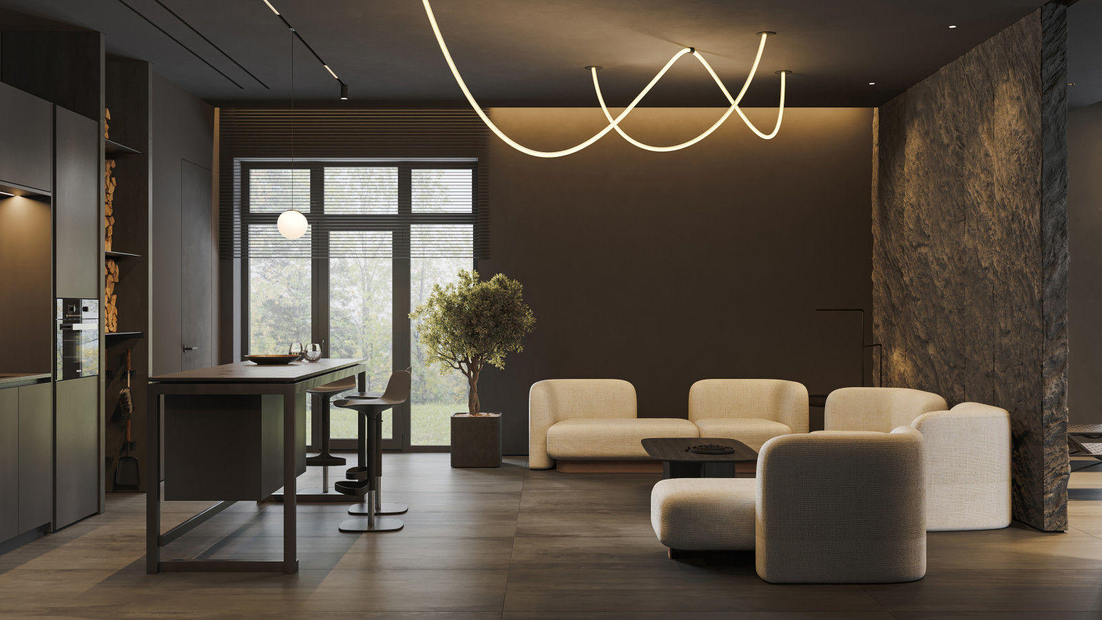 Интерьер частного бассейна