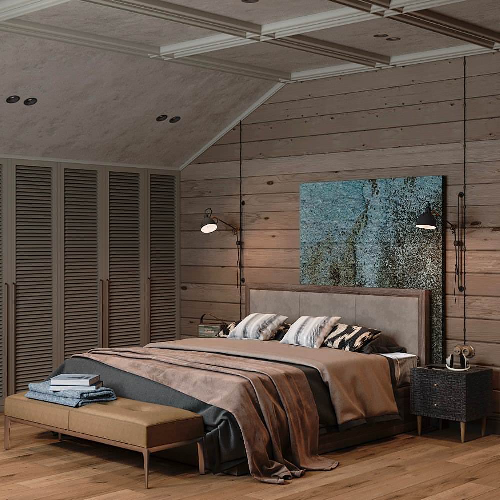 Загородный дом на озере, 230 м2