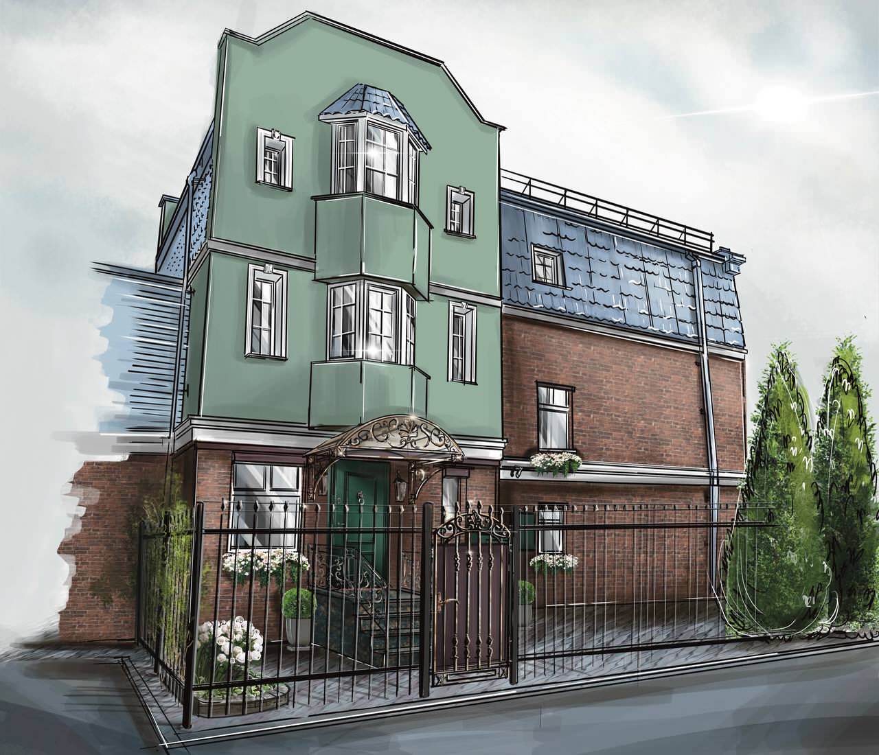 ЭСКИЗ-ПРОЕКТ РЕКОНСТРУКЦИИ ФАСАДА