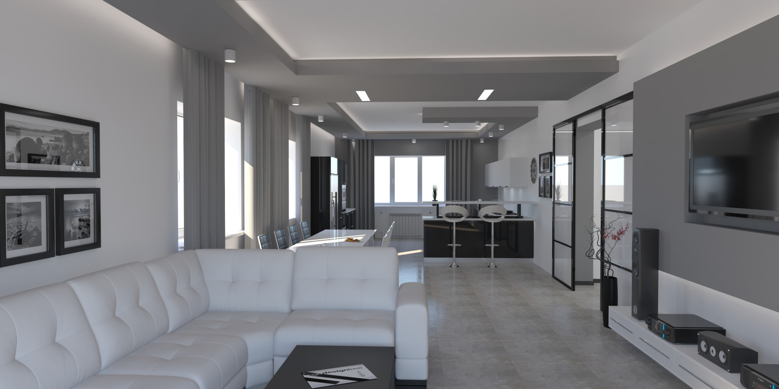 Коттедж в стиле хай тек