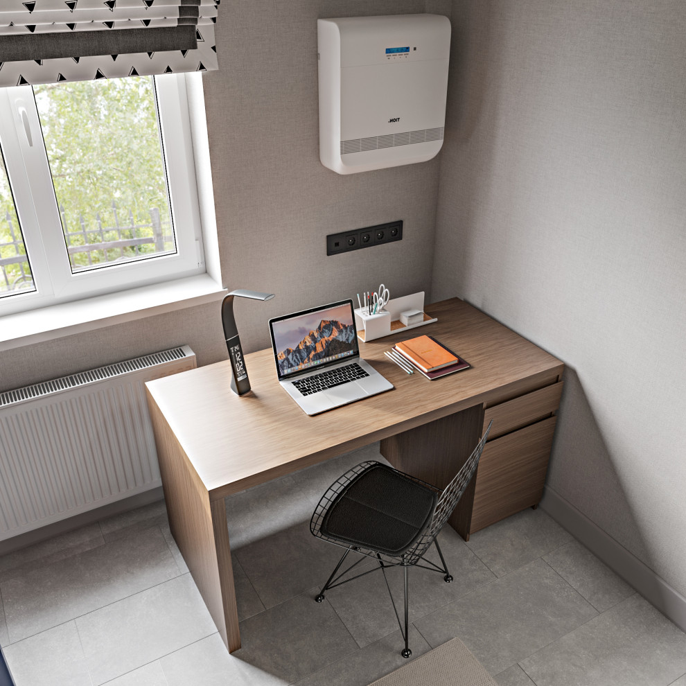 Серая квартира лофт