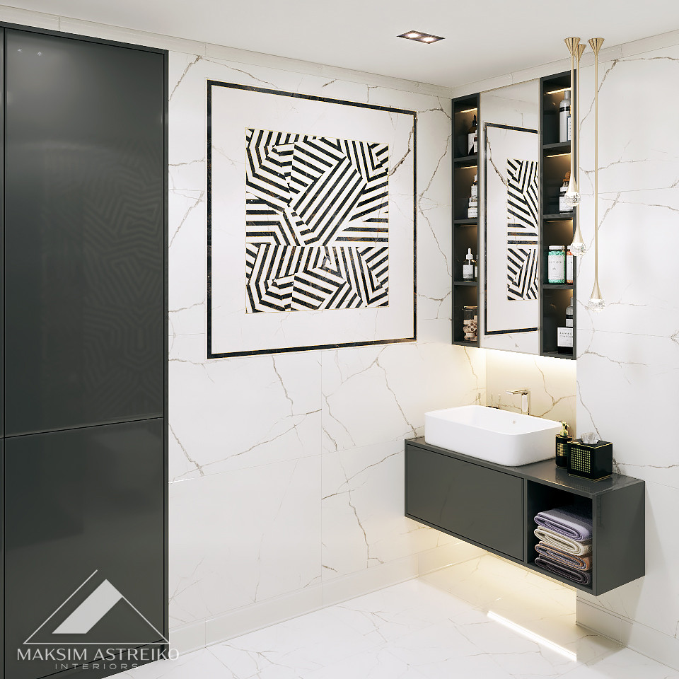 Современный интерьер с элементами арт деко