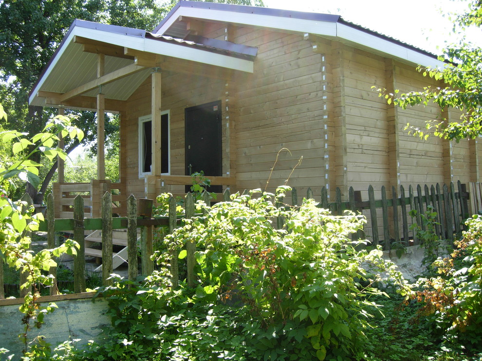 Деревянное домостроение из ТермоБруса - дом-баня