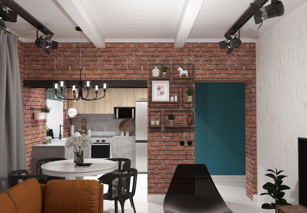 Квартира с "живым" кирпичем